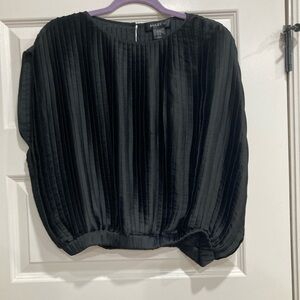 Bailey 44 Black Pleated Blouse